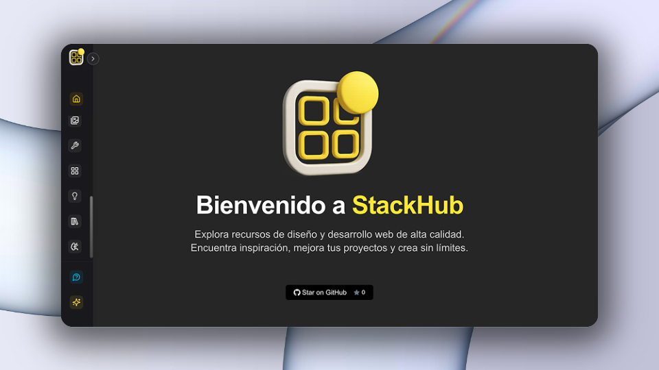 Captura de StackHub – Recursos de Diseño y Desarrollo Web